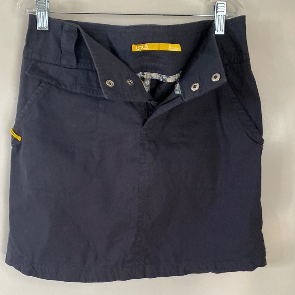 Lole Black Skirt with Yellow Accents